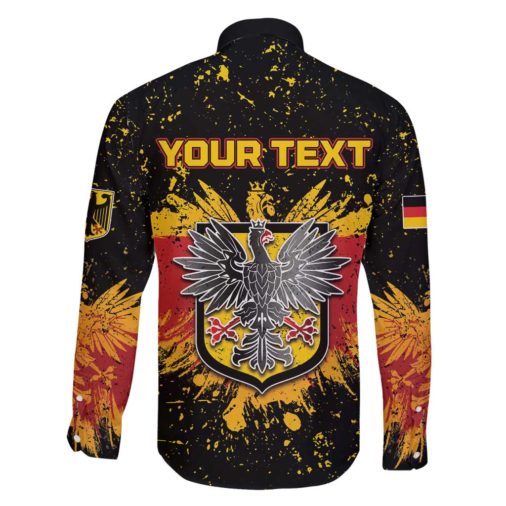 Personalized Germany Family Matching Long Sleeve Bodycon Dress and Hawaiian Shirt Bundeswappen Art Symbol - Wonder Print Shop