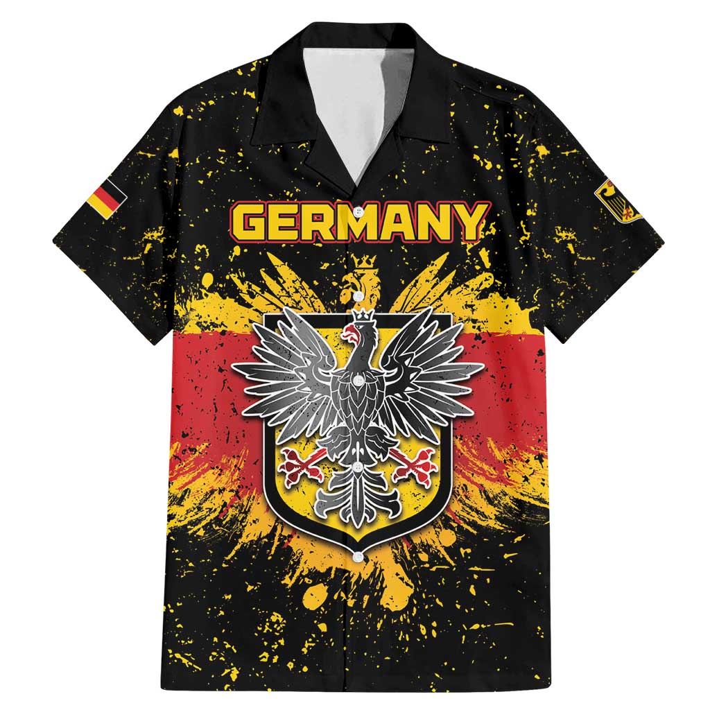 Personalized Germany Family Matching Mermaid Dress and Hawaiian Shirt Bundeswappen Art Symbol - Wonder Print Shop