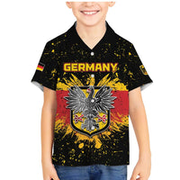 Personalized Germany Family Matching Mermaid Dress and Hawaiian Shirt Bundeswappen Art Symbol - Wonder Print Shop