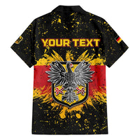 Personalized Germany Family Matching Off Shoulder Maxi Dress and Hawaiian Shirt Bundeswappen Art Symbol - Wonder Print Shop