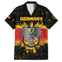 Personalized Germany Family Matching Off Shoulder Short Dress and Hawaiian Shirt Bundeswappen Art Symbol - Wonder Print Shop