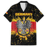 Personalized Germany Family Matching Short Sleeve Bodycon Dress and Hawaiian Shirt Bundeswappen Art Symbol - Wonder Print Shop