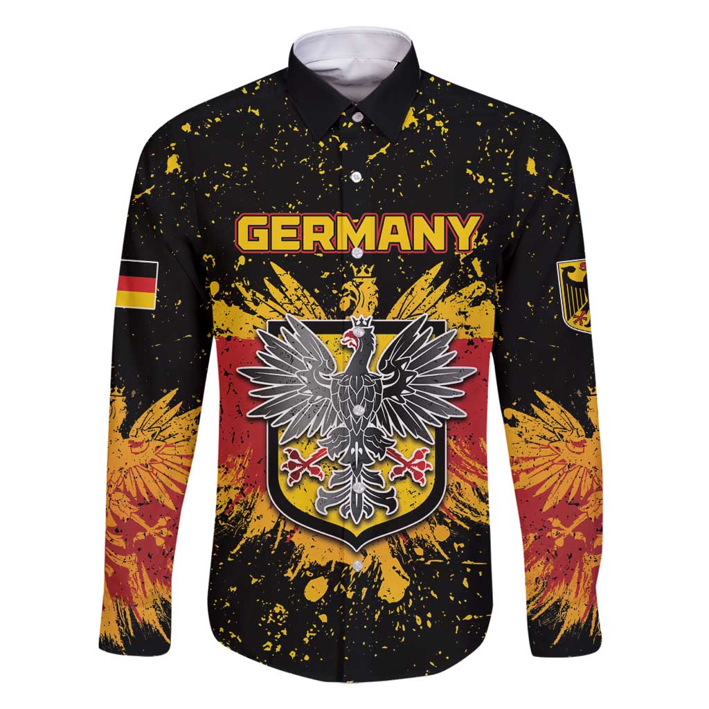 Personalized Germany Family Matching Summer Maxi Dress and Hawaiian Shirt Bundeswappen Art Symbol - Wonder Print Shop