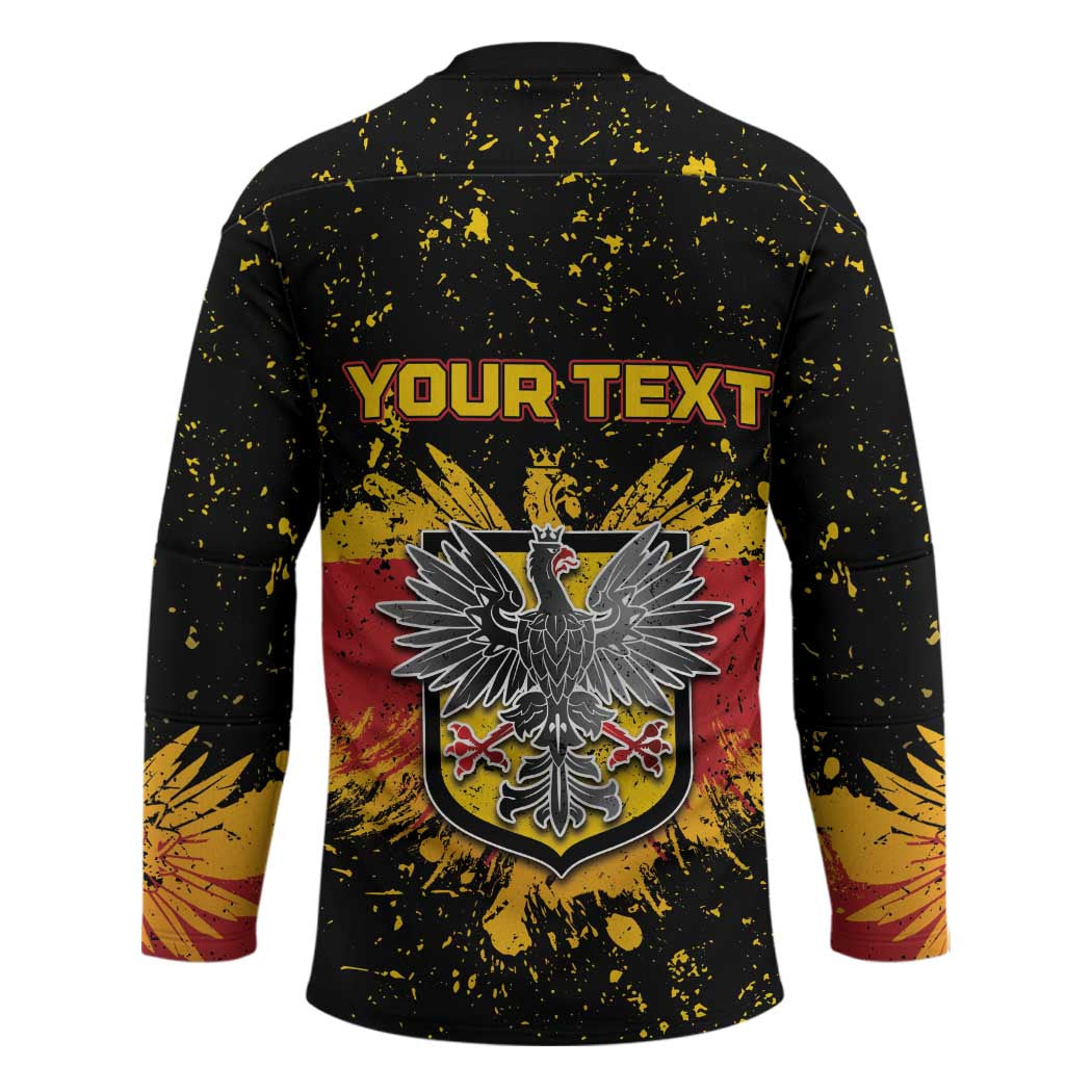 Personalized Germany Hockey Jersey Bundeswappen Art Symbol - Wonder Print Shop