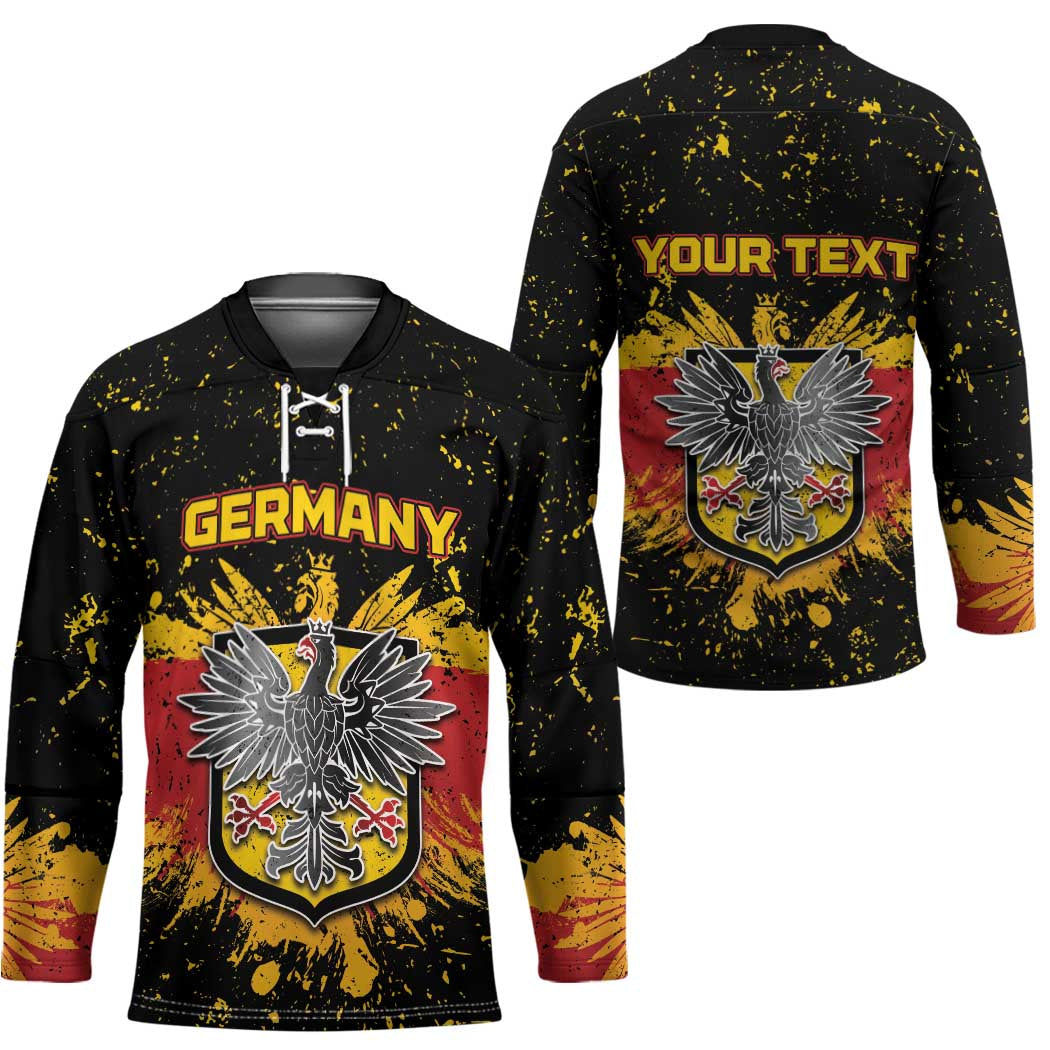 Personalized Germany Hockey Jersey Bundeswappen Art Symbol - Wonder Print Shop