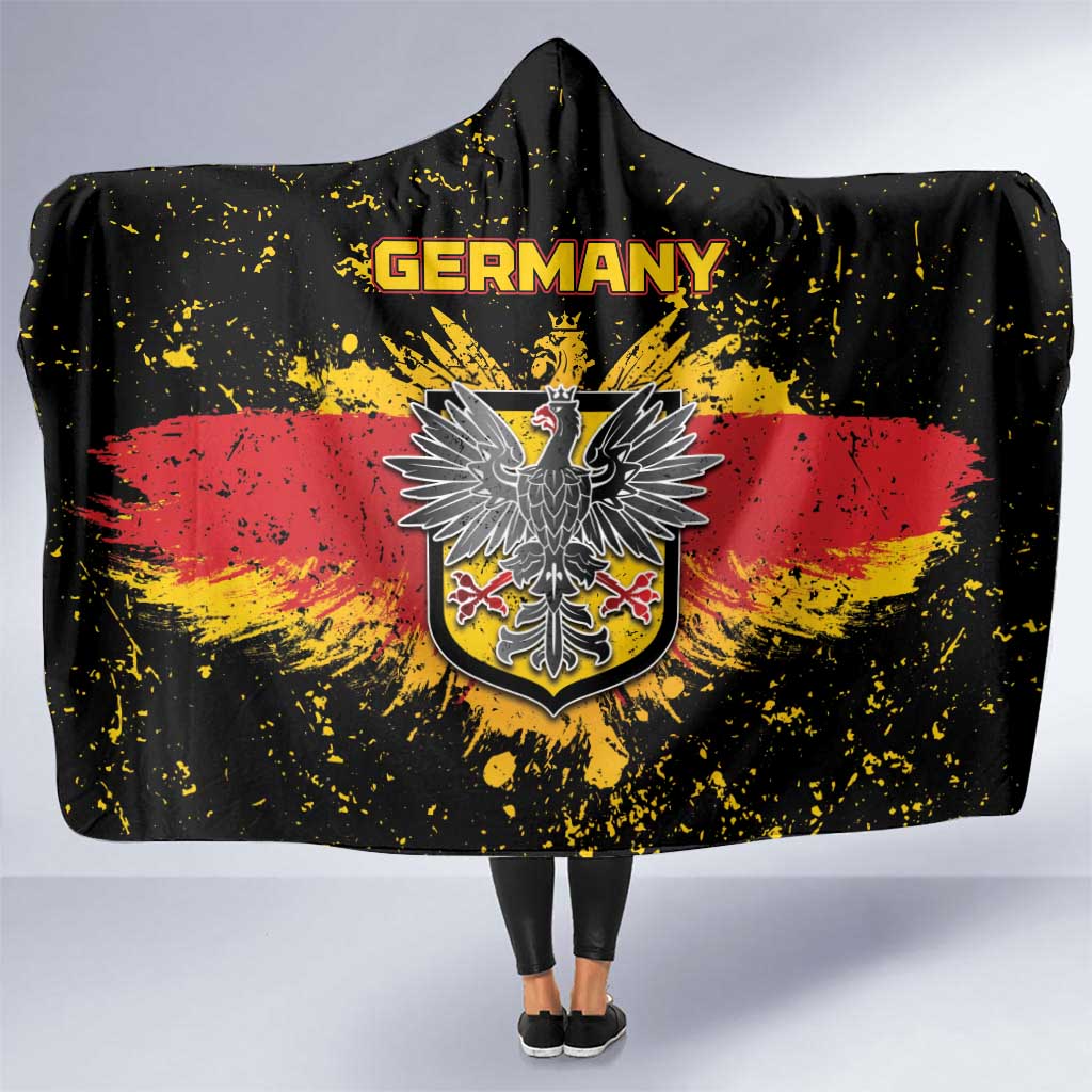 Germany Hooded Blanket Bundeswappen Art Symbol - Wonder Print Shop