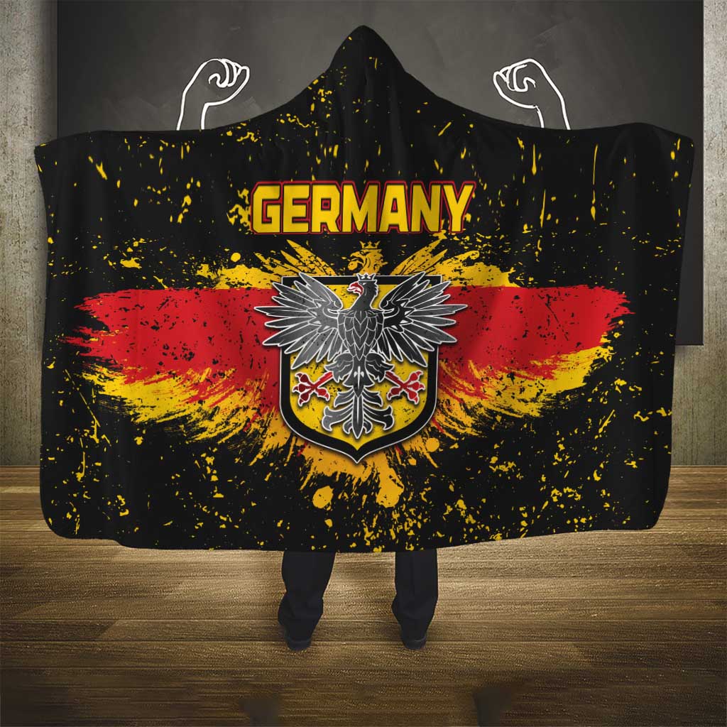 Germany Hooded Blanket Bundeswappen Art Symbol - Wonder Print Shop