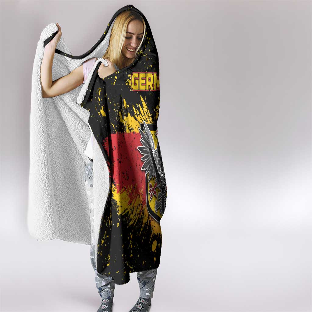 Germany Hooded Blanket Bundeswappen Art Symbol - Wonder Print Shop