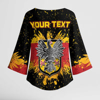 Personalized Germany Kimono Sleeve Blouse Bundeswappen Art Symbol - Wonder Print Shop