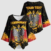 Personalized Germany Kimono Sleeve Blouse Bundeswappen Art Symbol - Wonder Print Shop