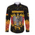 Personalized Germany Long Sleeve Button Shirt Bundeswappen Art Symbol - Wonder Print Shop