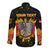 Personalized Germany Long Sleeve Button Shirt Bundeswappen Art Symbol - Wonder Print Shop
