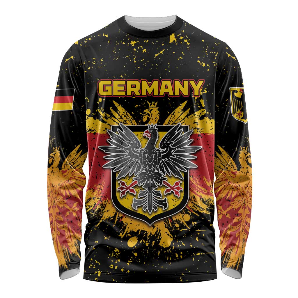Personalized Germany Long Sleeve Shirt Bundeswappen Art Symbol - Wonder Print Shop