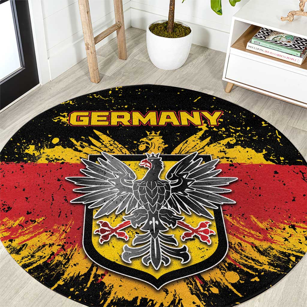 Germany Round Carpet Bundeswappen Art Symbol - Wonder Print Shop