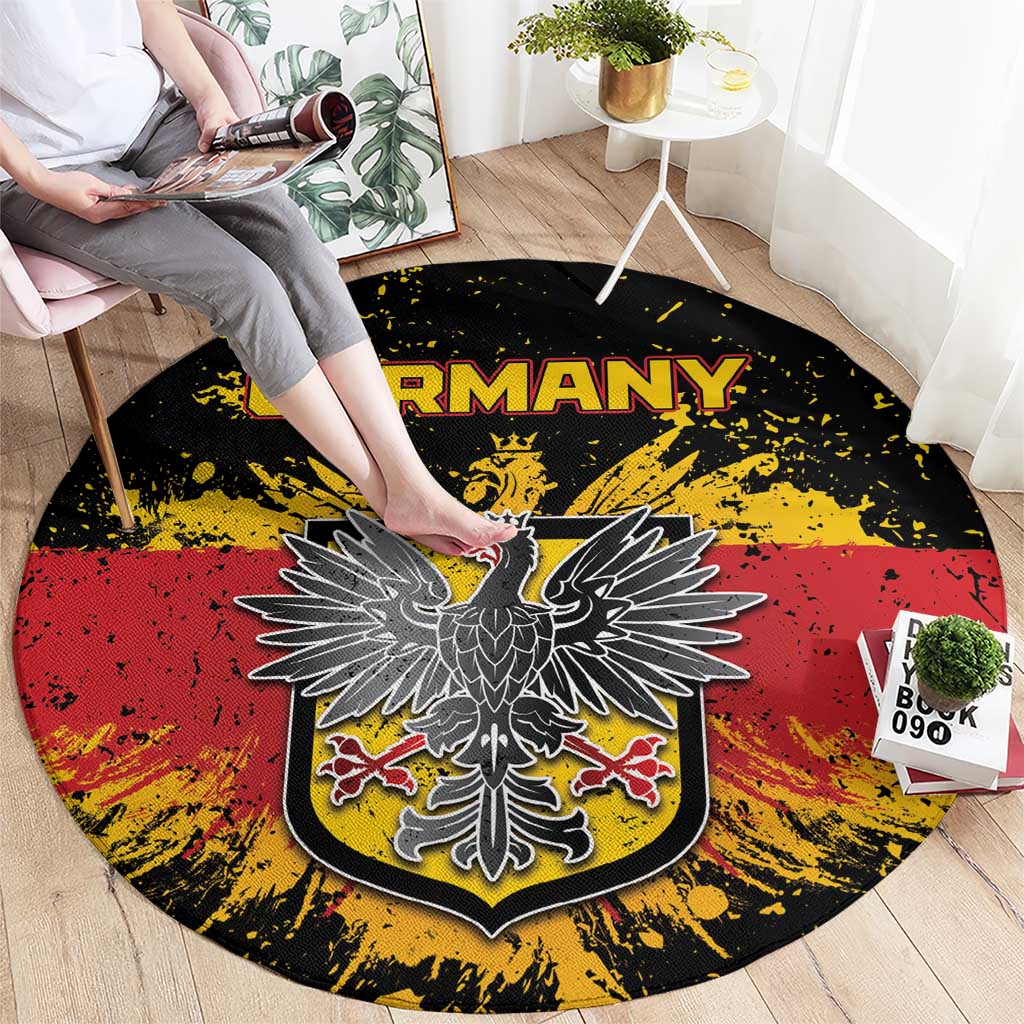 Germany Round Carpet Bundeswappen Art Symbol - Wonder Print Shop
