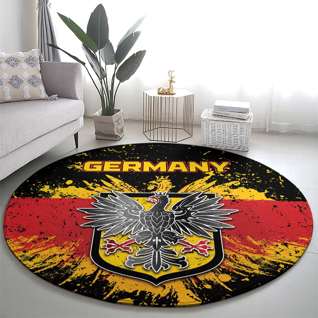 Germany Round Carpet Bundeswappen Art Symbol - Wonder Print Shop