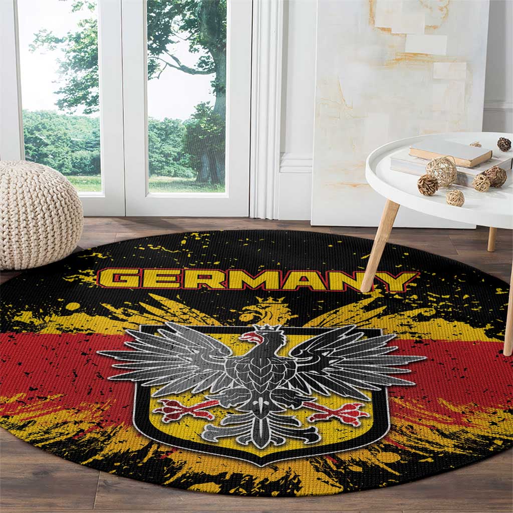Germany Round Carpet Bundeswappen Art Symbol - Wonder Print Shop