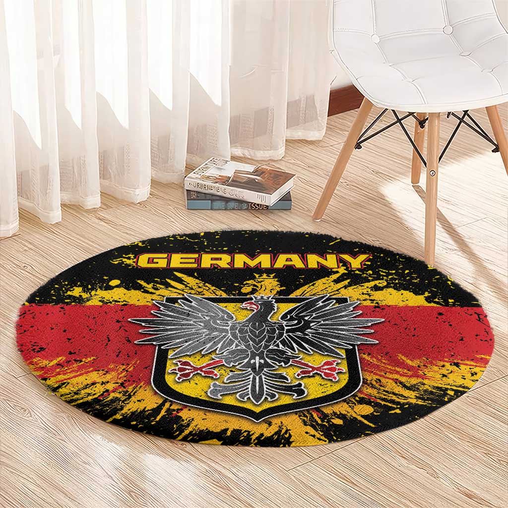 Germany Round Carpet Bundeswappen Art Symbol - Wonder Print Shop