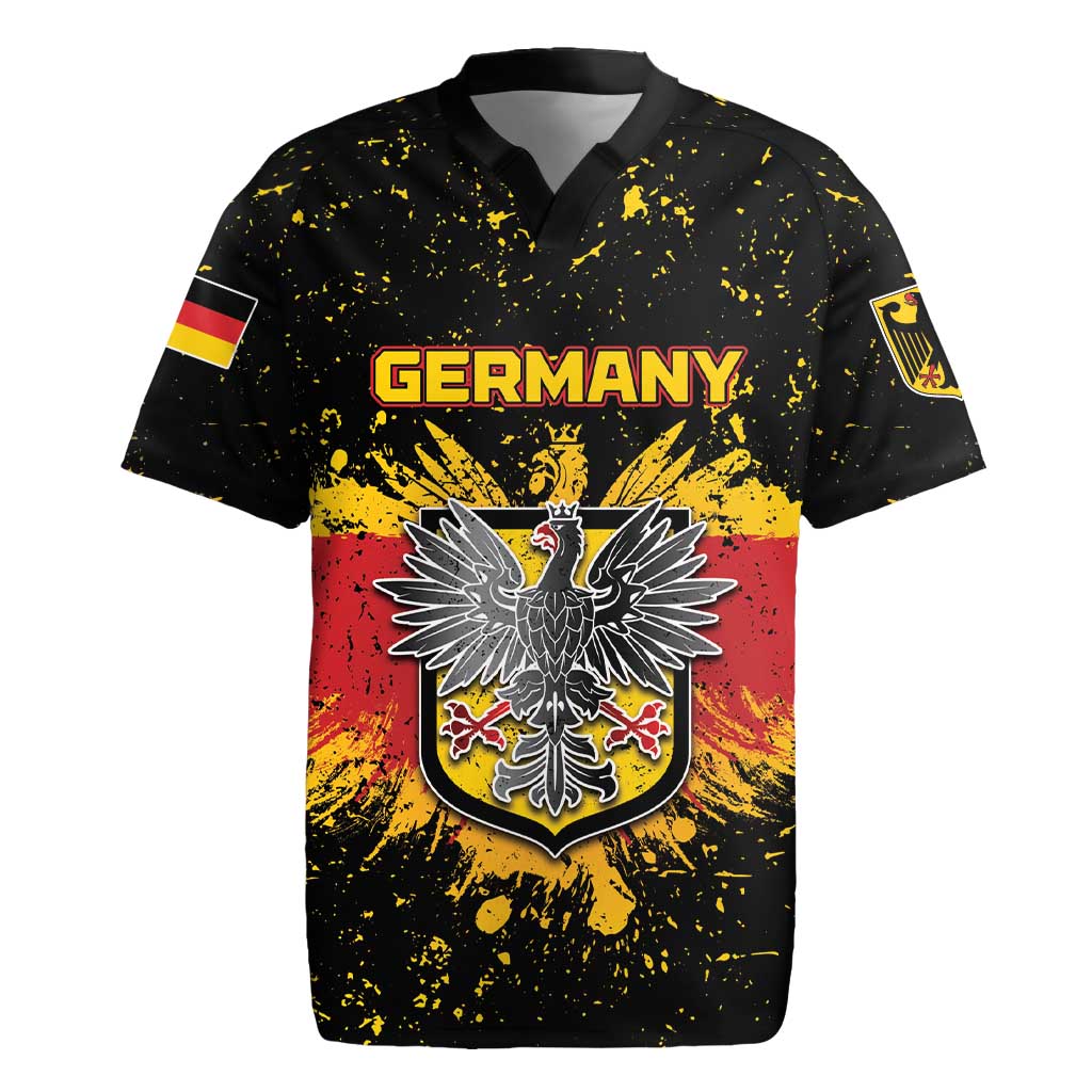 Personalized Germany Rugby Jersey Bundeswappen Art Symbol - Wonder Print Shop