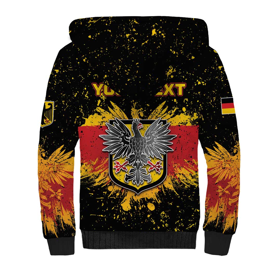 Personalized Germany Sherpa Hoodie Bundeswappen Art Symbol - Wonder Print Shop