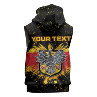 Personalized Germany Sleeveless Hoodie Bundeswappen Art Symbol - Wonder Print Shop