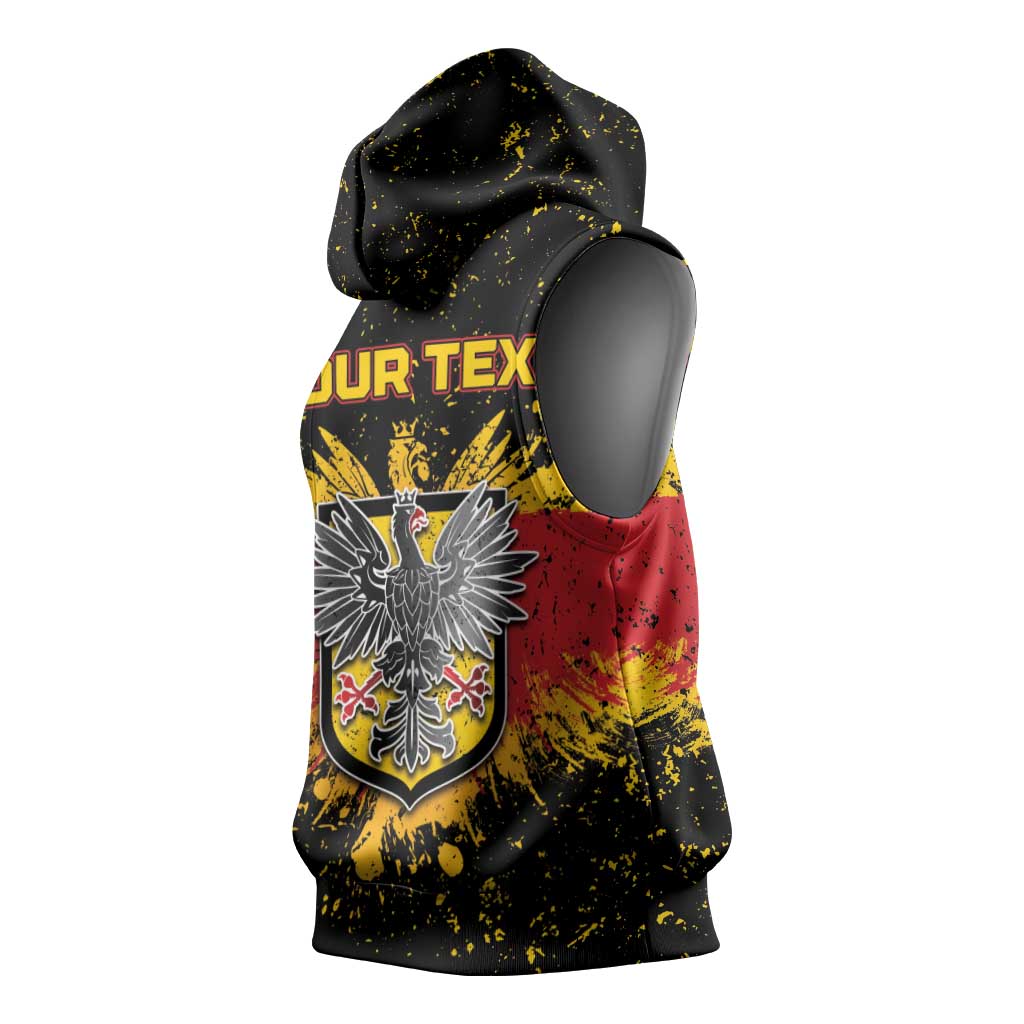 Personalized Germany Sleeveless Hoodie Bundeswappen Art Symbol - Wonder Print Shop