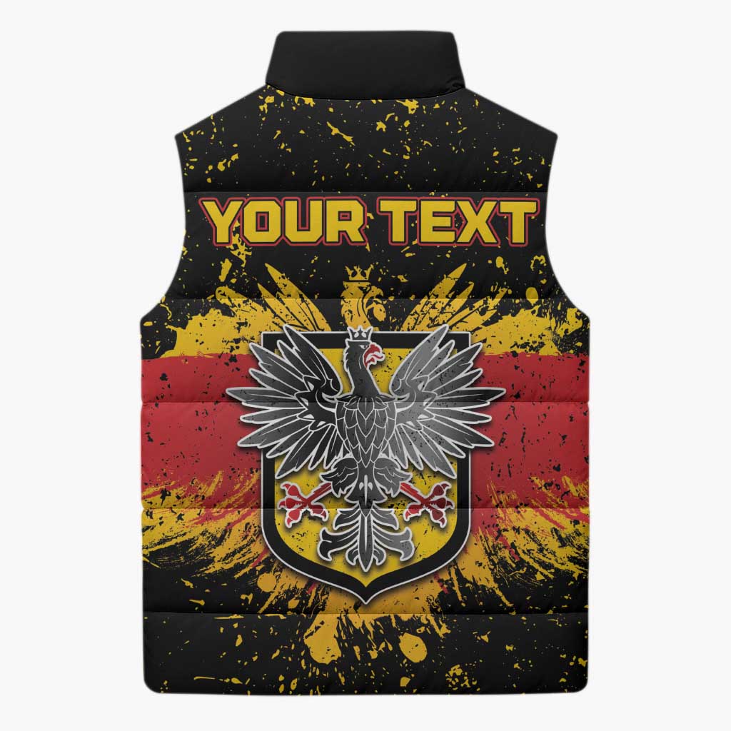 Personalized Germany Sleeveless Puffer Jacket Bundeswappen Art Symbol - Wonder Print Shop