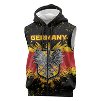 Personalized Germany Sleeveless Zip Hoodie Bundeswappen Art Symbol - Wonder Print Shop