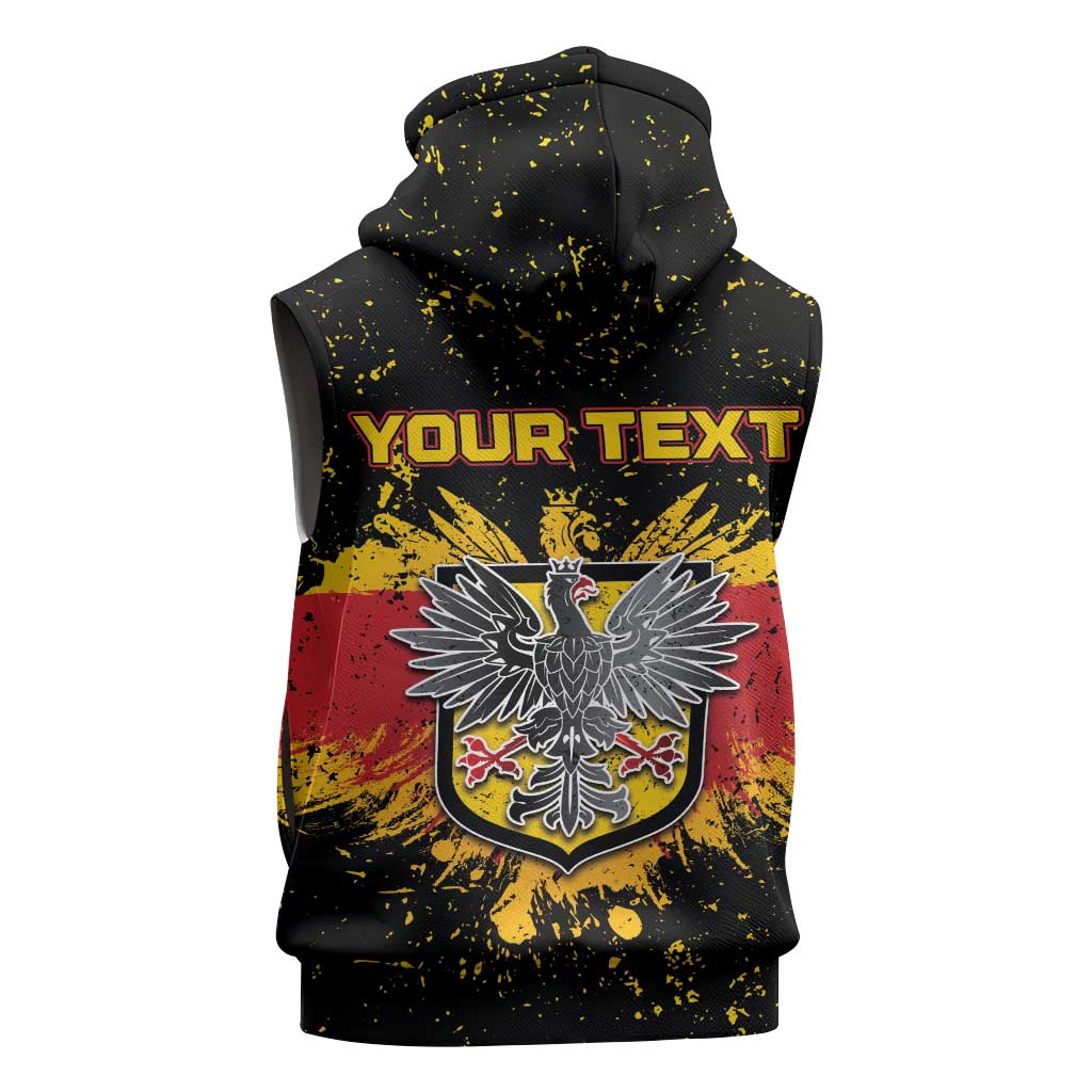 Personalized Germany Sleeveless Zip Hoodie Bundeswappen Art Symbol - Wonder Print Shop