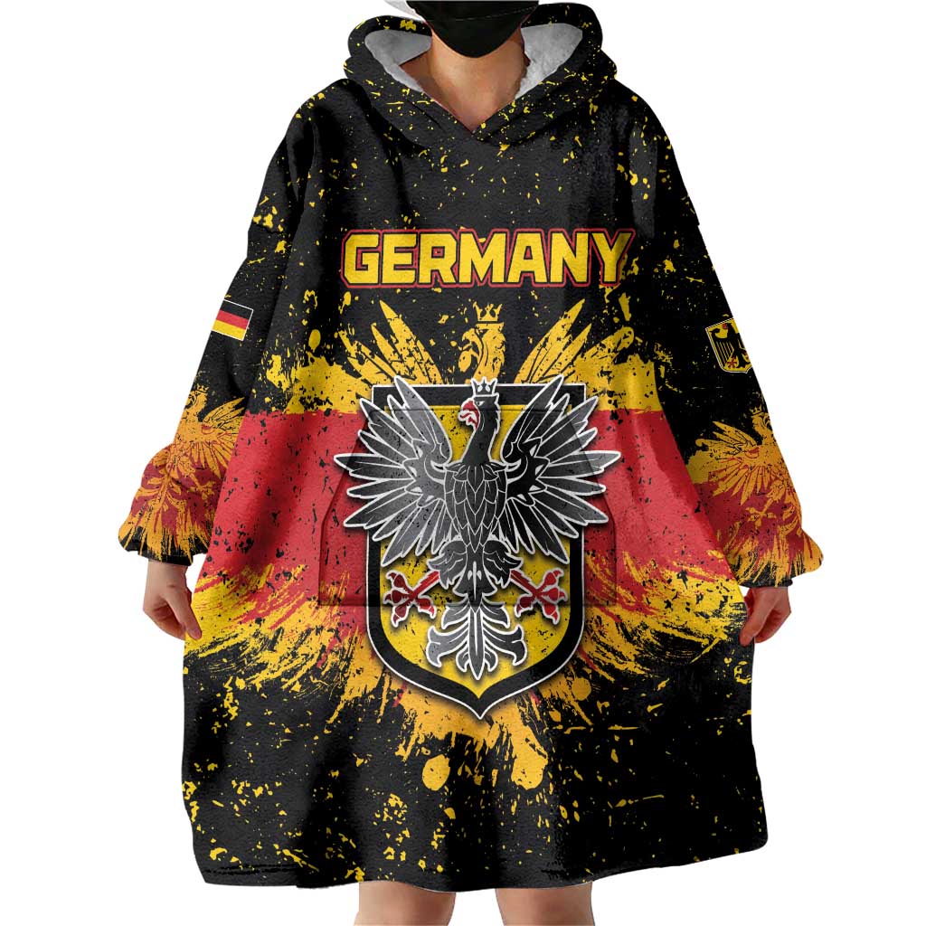Personalized Germany Wearable Blanket Hoodie Bundeswappen Art Symbol - Wonder Print Shop