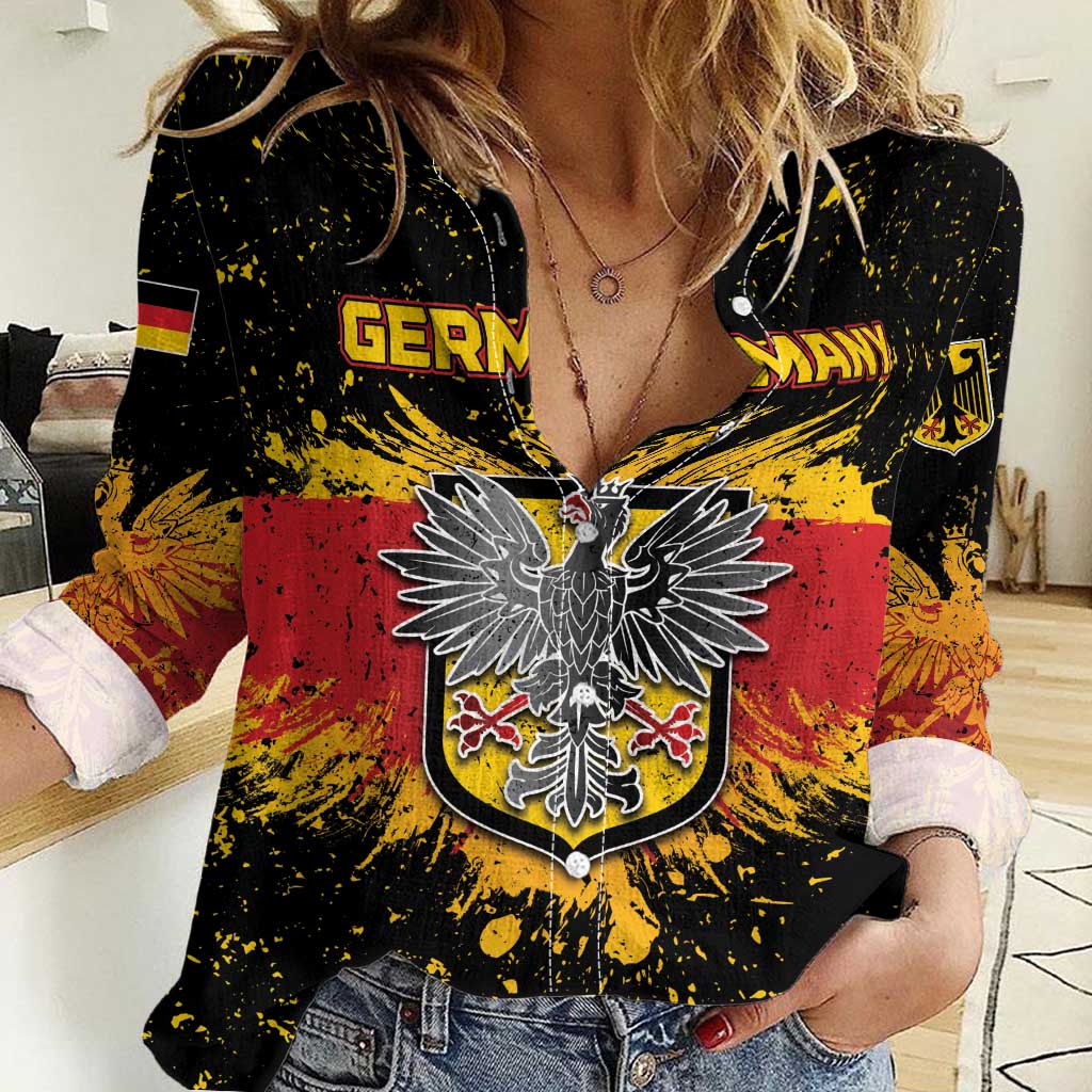 Personalized Germany Women Casual Shirt Bundeswappen Art Symbol - Wonder Print Shop