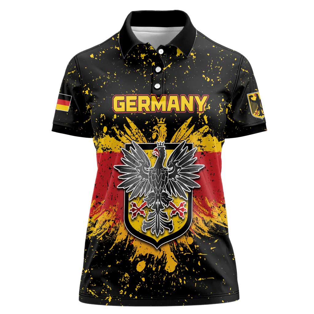 Personalized Germany Women Polo Shirt Bundeswappen Art Symbol - Wonder Print Shop