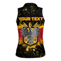 Personalized Germany Women Sleeveless Polo Shirt Bundeswappen Art Symbol - Wonder Print Shop