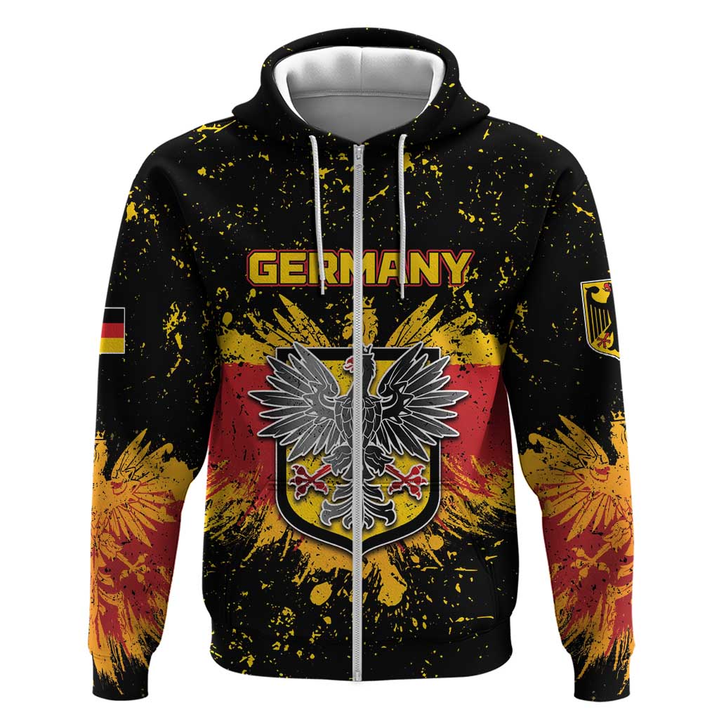 Personalized Germany Zip Hoodie Bundeswappen Art Symbol - Wonder Print Shop