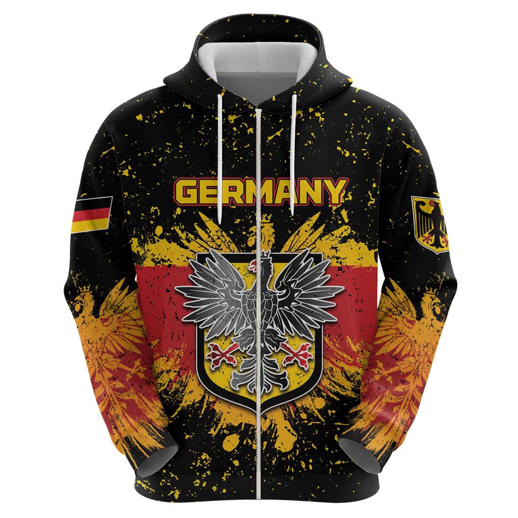 Personalized Germany Zip Hoodie Bundeswappen Art Symbol - Wonder Print Shop