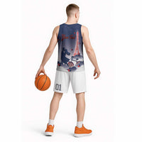 Personalized France Basketball Jersey Eiffel For Him - Wonder Print Shop