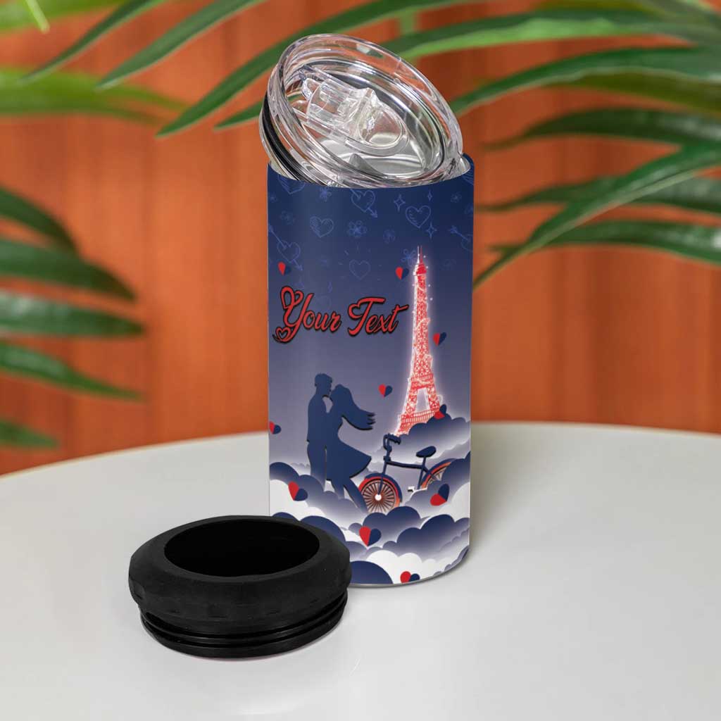 Personalized France 4 in 1 Can Cooler Tumbler Eiffel For Him - Wonder Print Shop