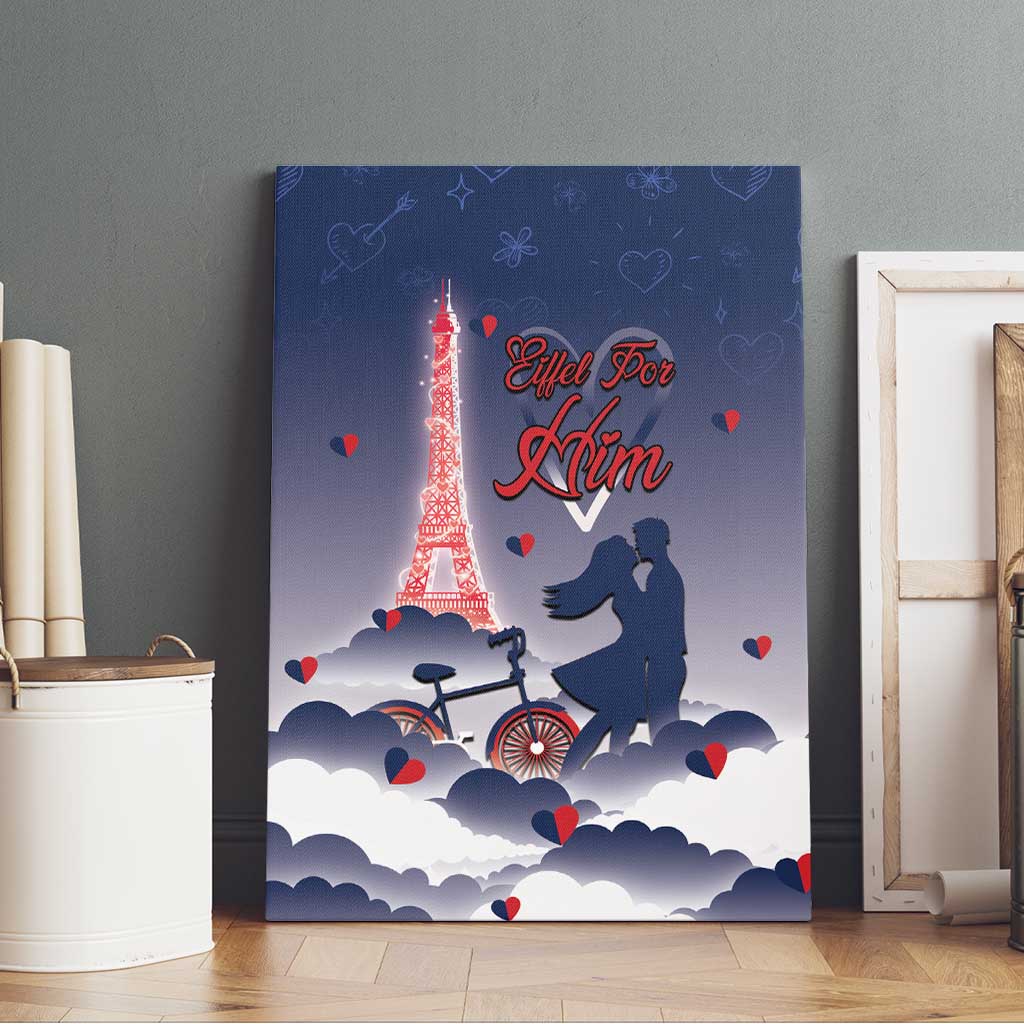 France Canvas Wall Art Eiffel For Him - Wonder Print Shop