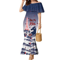 Personalized France Family Matching Mermaid Dress and Hawaiian Shirt Eiffel For Him - Wonder Print Shop