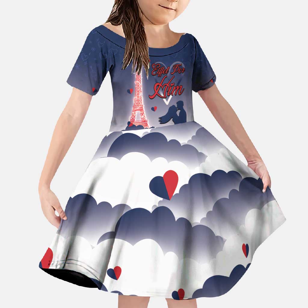 Personalized France Family Matching Off Shoulder Maxi Dress and Hawaiian Shirt Eiffel For Him - Wonder Print Shop