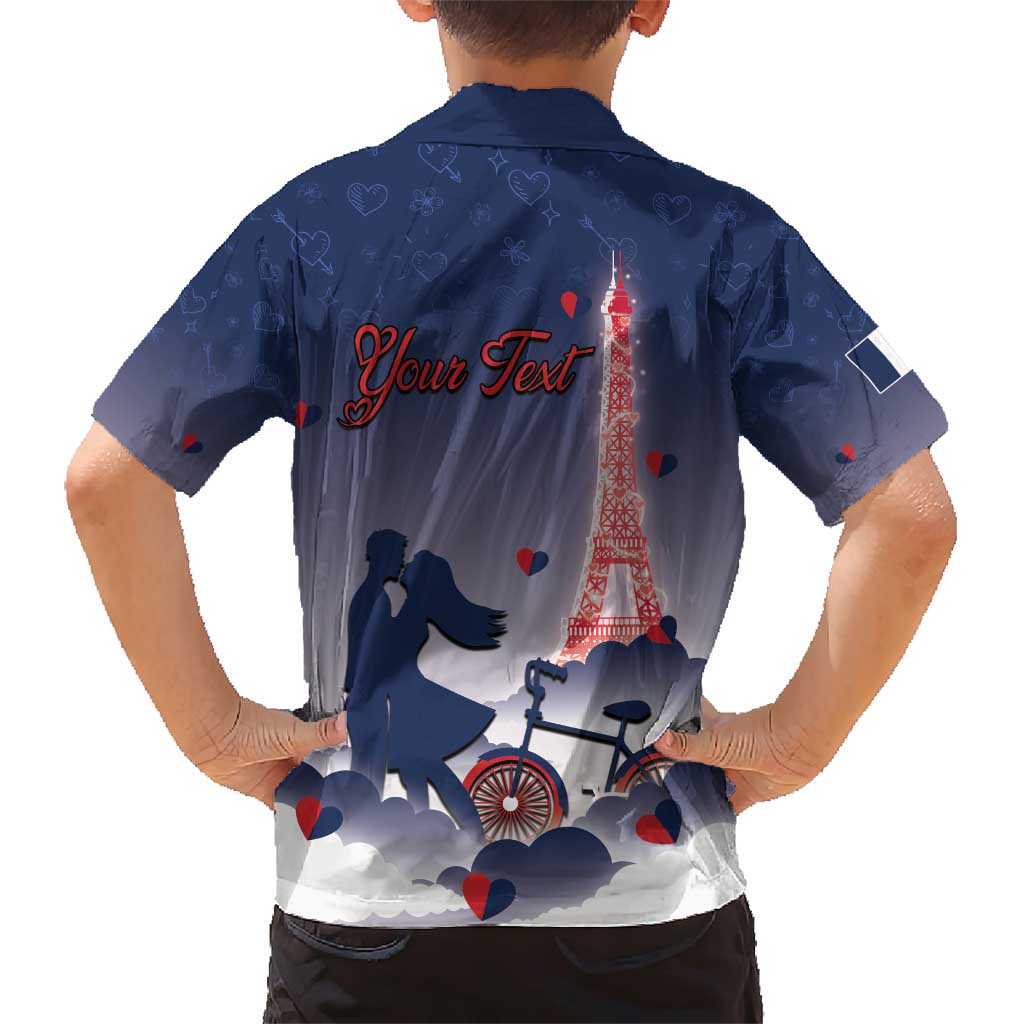 Personalized France Family Matching Short Sleeve Bodycon Dress and Hawaiian Shirt Eiffel For Him - Wonder Print Shop