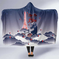 France Hooded Blanket Eiffel For Him - Wonder Print Shop