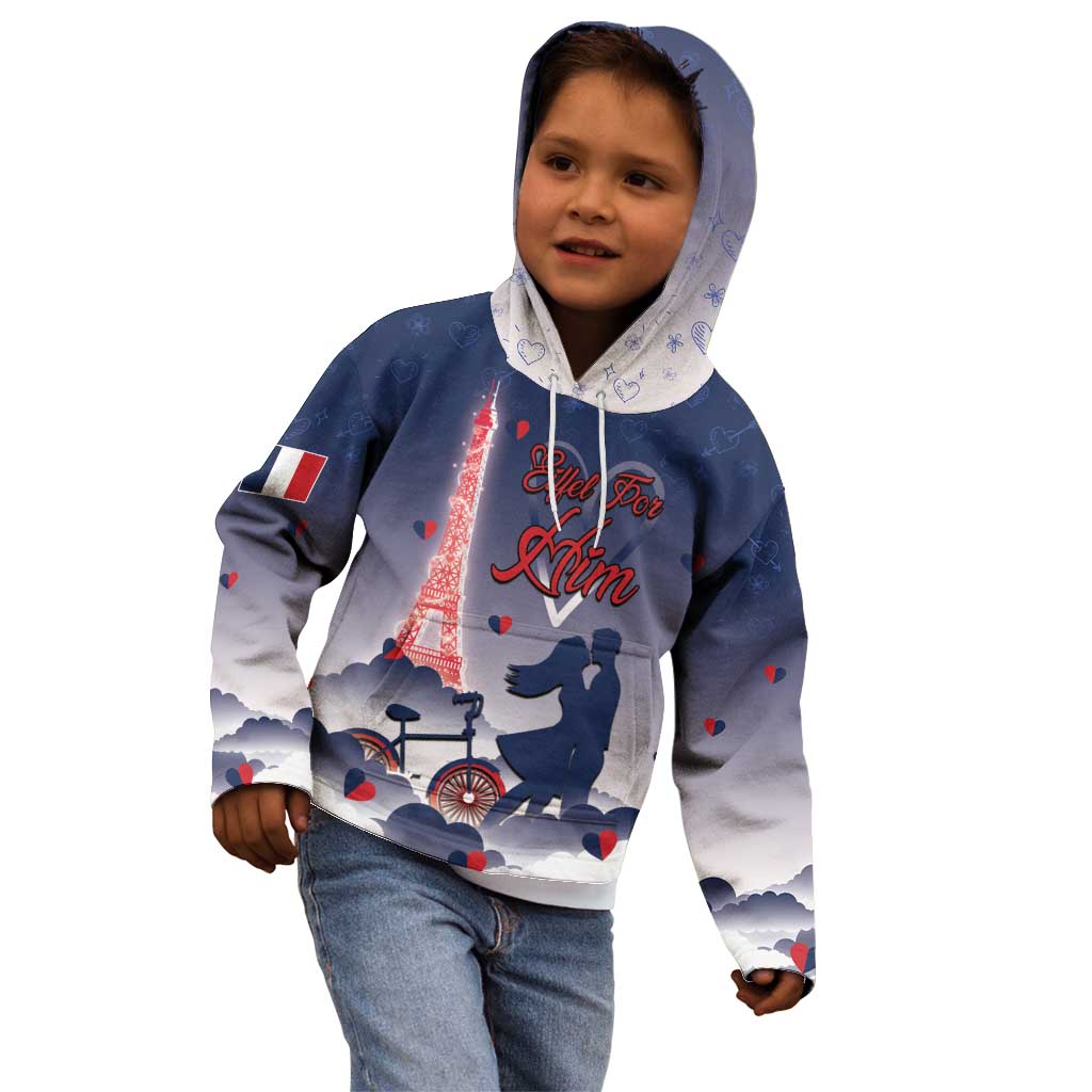 Personalized France Kid Hoodie Eiffel For Him - Wonder Print Shop
