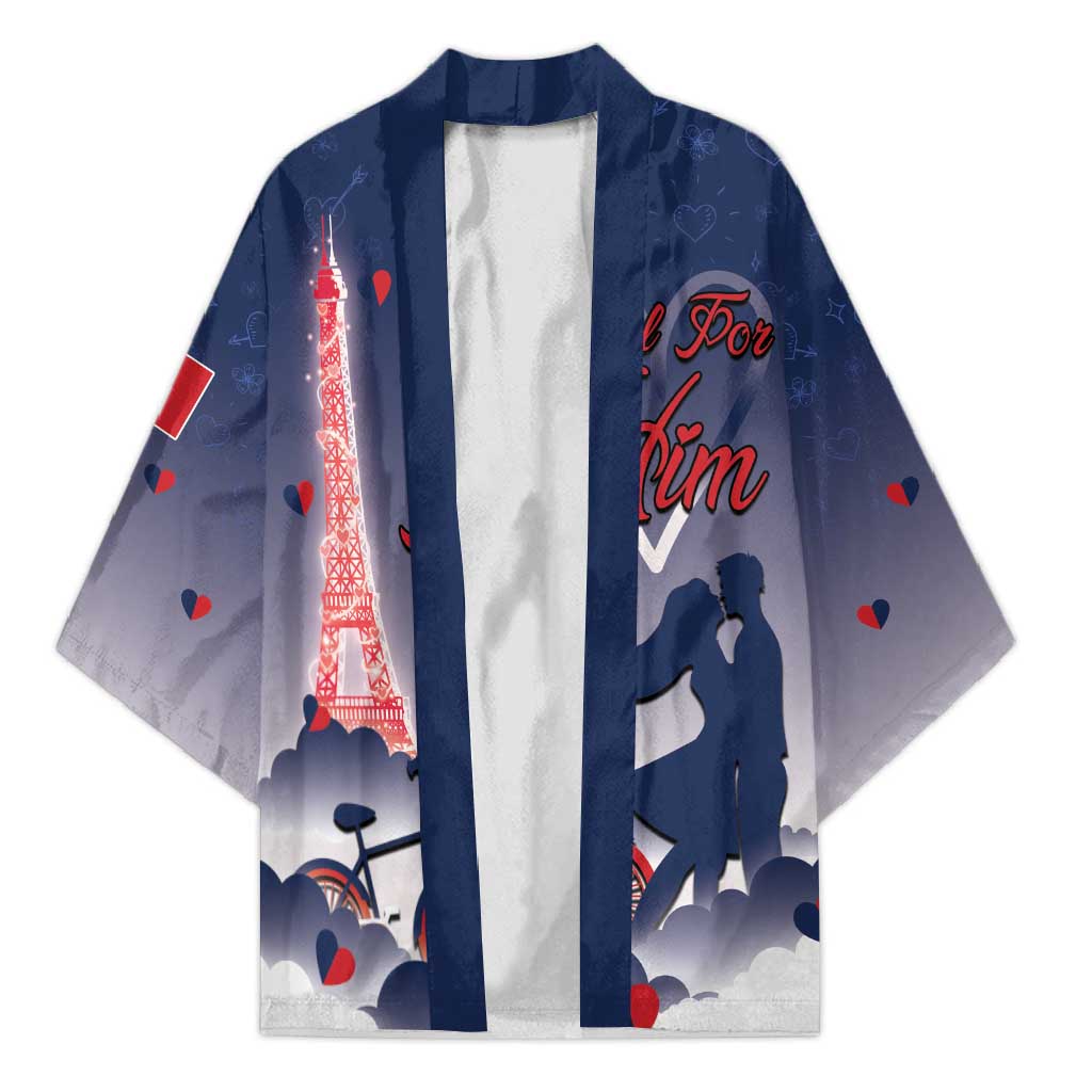 Personalized France Kimono Eiffel For Him - Wonder Print Shop