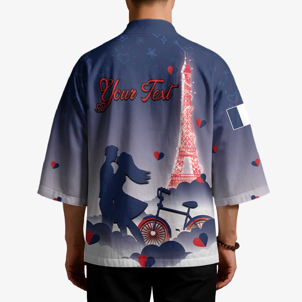 Personalized France Kimono Eiffel For Him - Wonder Print Shop