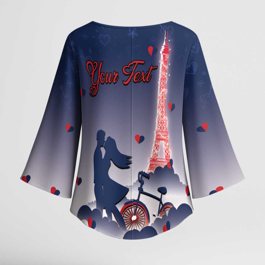 Personalized France Kimono Sleeve Blouse Eiffel For Him - Wonder Print Shop