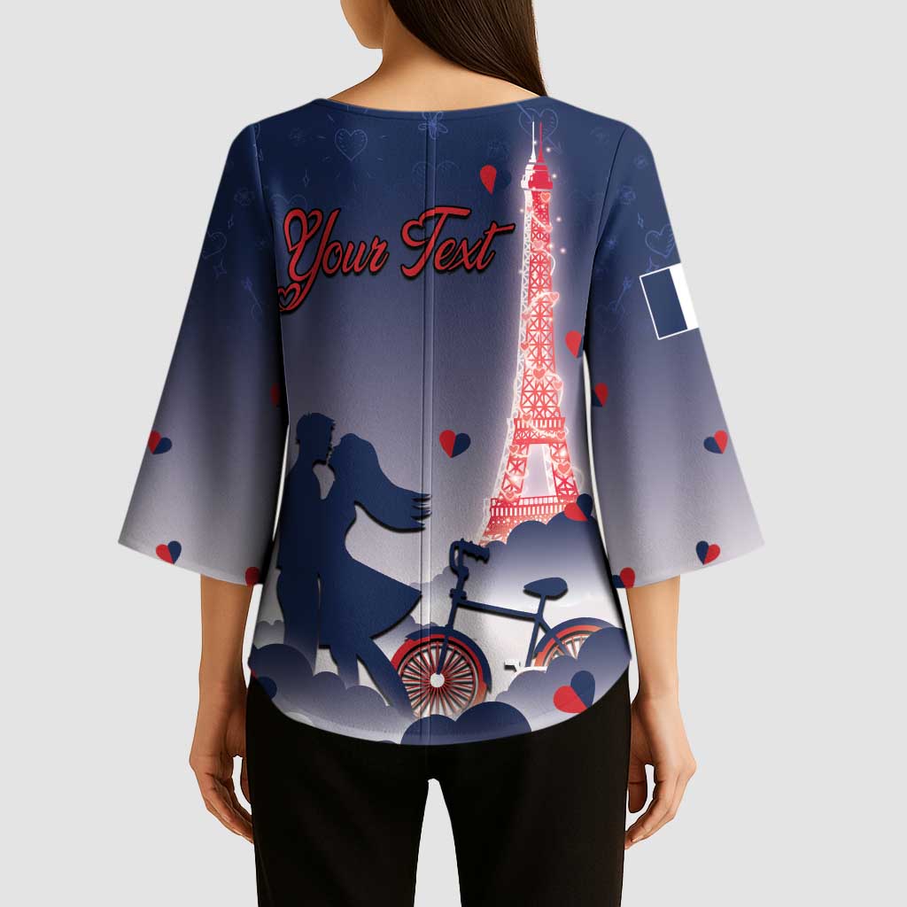 Personalized France Kimono Sleeve Blouse Eiffel For Him - Wonder Print Shop