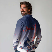 Personalized France Long Sleeve Polo Shirt Eiffel For Him - Wonder Print Shop