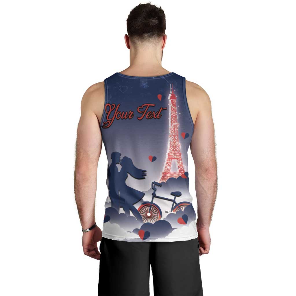 Personalized France Men Tank Top Eiffel For Him - Wonder Print Shop