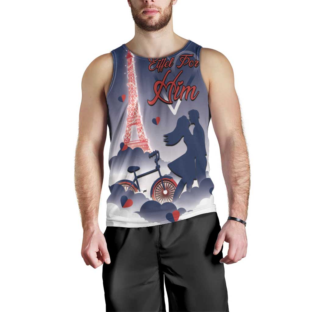 Personalized France Men Tank Top Eiffel For Him - Wonder Print Shop